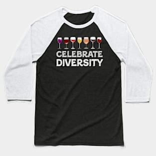 Celebrate Diversity Beer Baseball T-Shirt